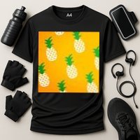 Pineapple Tropical Summer Cooling Performance Crew T-Shirt