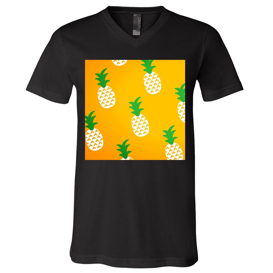 Pineapple Tropical Summer V-Neck T-Shirt