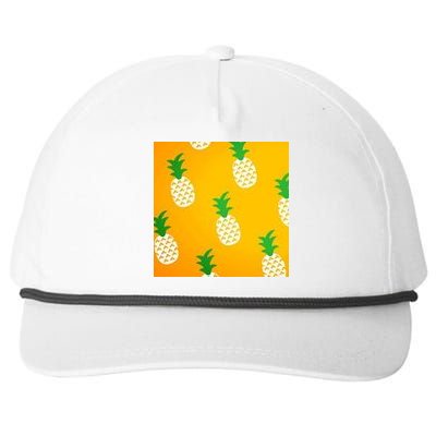 Pineapple Tropical Summer Snapback Five-Panel Rope Hat