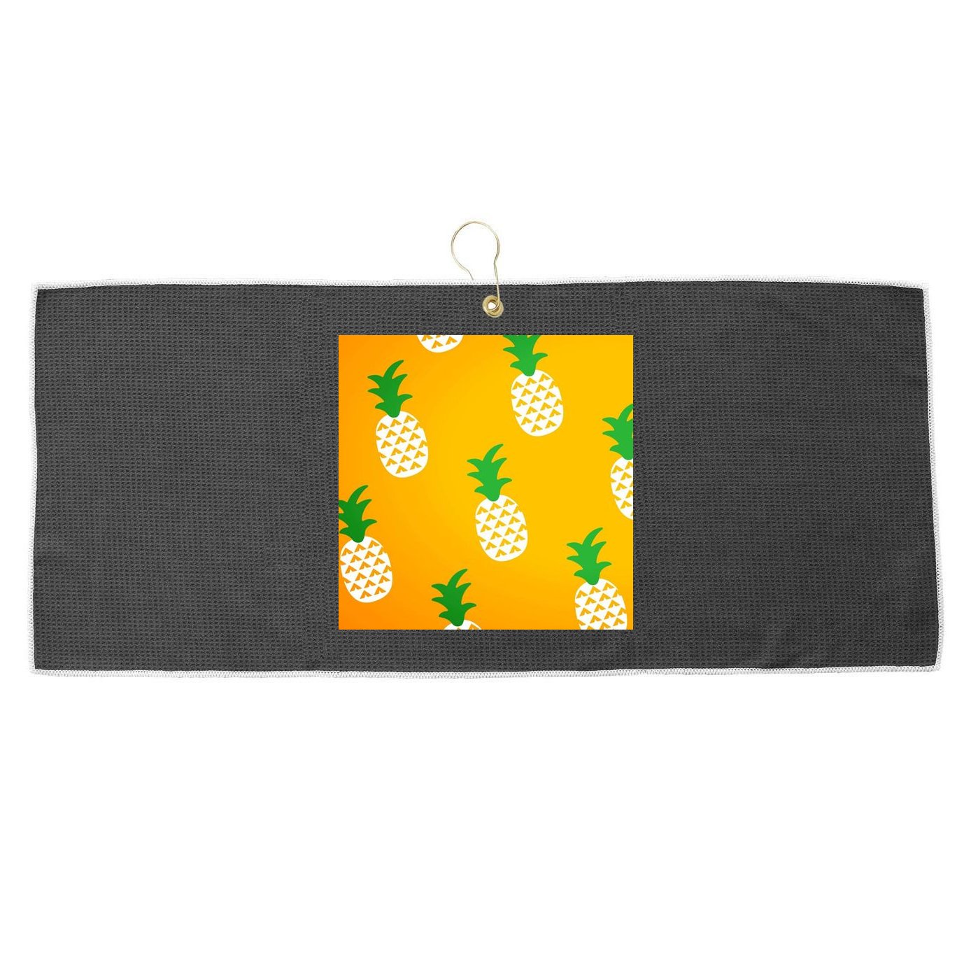 Pineapple Tropical Summer Large Microfiber Waffle Golf Towel