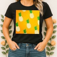 Pineapple Tropical Summer Womens T-Shirt