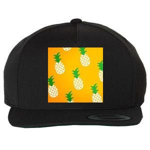 Pineapple Tropical Summer Wool Snapback Cap