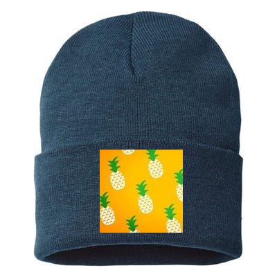 Pineapple Tropical Summer Sustainable Knit Beanie