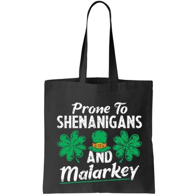 Prone To Shenanigans And Malarkey Clovers Shamrock Vintage Bag