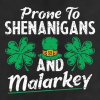 Prone To Shenanigans And Malarkey Clovers Shamrock Vintage Golf Towel
