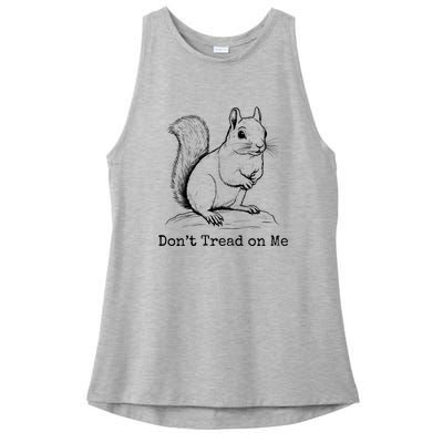 Peanut The Squirrel DonT Tread On Me Ladies PosiCharge Tri-Blend Wicking Tank