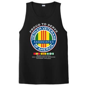 Proud To Serve Vietnam Veterans Associates Of America Funny Gift PosiCharge Competitor Tank