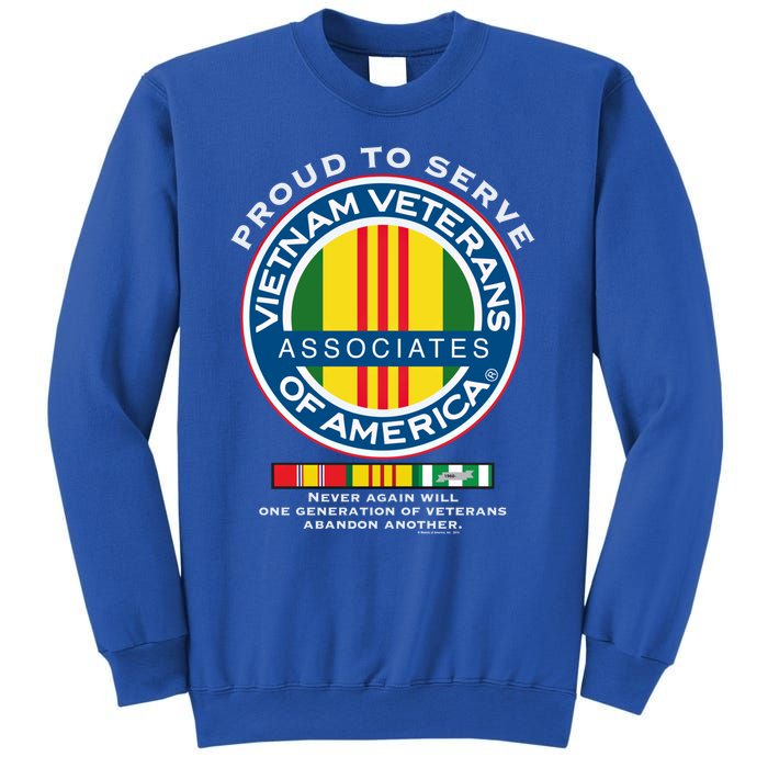 Proud To Serve Vietnam Veterans Associates Of America Funny Gift Sweatshirt