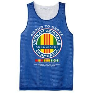 Proud To Serve Vietnam Veterans Associates Of America Funny Gift Mesh Reversible Basketball Jersey Tank