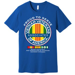 Proud To Serve Vietnam Veterans Associates Of America Funny Gift Premium T-Shirt