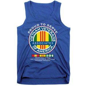 Proud To Serve Vietnam Veterans Associates Of America Funny Gift Tank Top