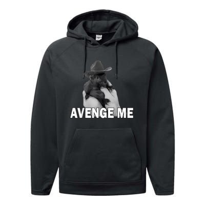 Peanut The Squirrel Avenge Me Performance Fleece Hoodie