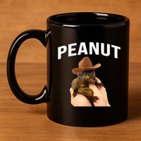 Peanut The Squirrel 11oz C Handle Ceramic Mug