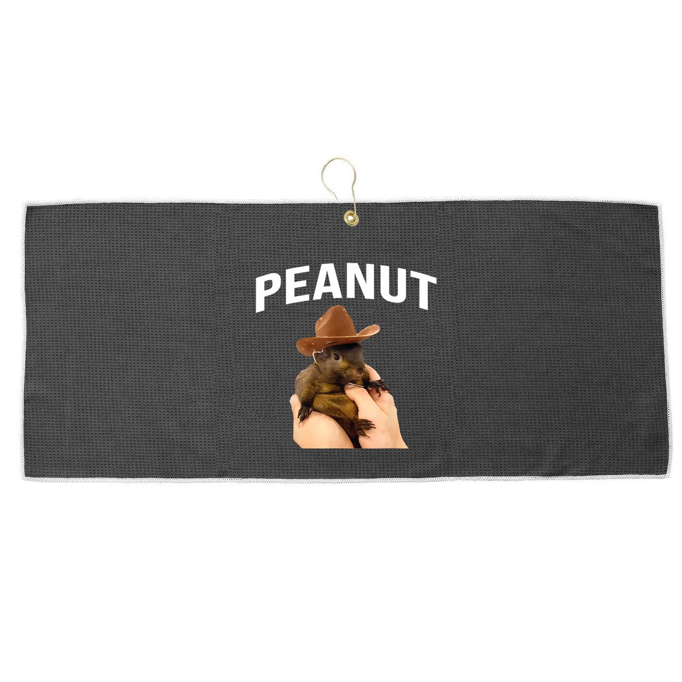 Peanut The Squirrel Large Microfiber Waffle Golf Towel