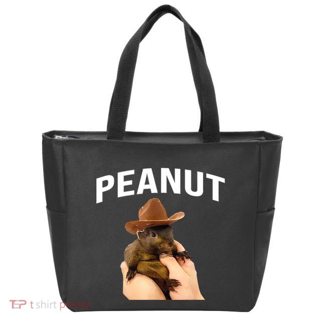Peanut The Squirrel Zip Tote Bag