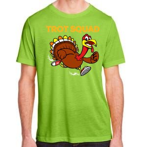 Pilgrim Trot Squad Gift Happy Thanksgiving Turkey Day Cool Gift Adult ChromaSoft Performance T-Shirt