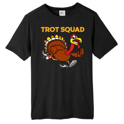 Pilgrim Trot Squad Gift Happy Thanksgiving Turkey Day Cool Gift Tall Fusion ChromaSoft Performance T-Shirt