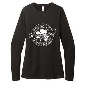 Prone To Shenanigans And Malarkey St Patricks Day Womens CVC Long Sleeve Shirt