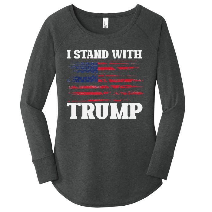 Pro Trump Supporter Trump I Stand With Trump Women's Perfect Tri Tunic Long Sleeve Shirt