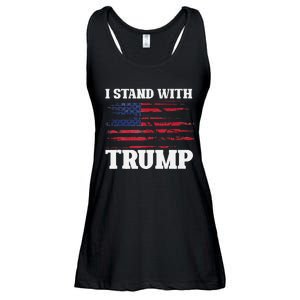 Pro Trump Supporter Trump I Stand With Trump Ladies Essential Flowy Tank