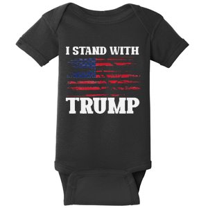 Pro Trump Supporter Trump I Stand With Trump Baby Bodysuit