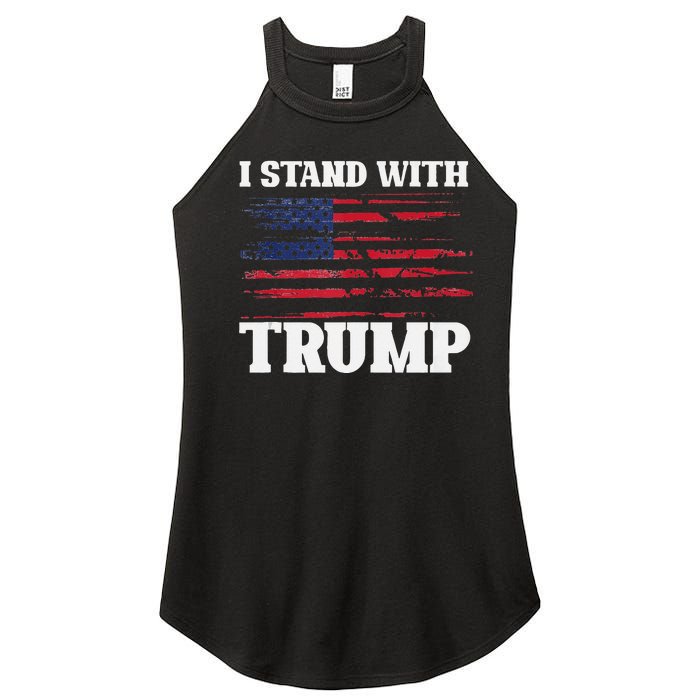 Pro Trump Supporter Trump I Stand With Trump Women's Perfect Tri Rocker Tank