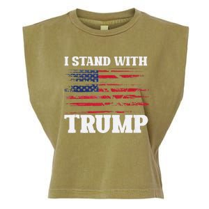 Pro Trump Supporter Trump I Stand With Trump Garment-Dyed Women's Muscle Tee