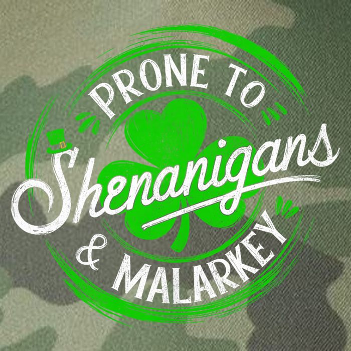 Prone To Shenanigans And Malarkey St Patrick's Day Shamrock Legacy Tie Dye Trucker Hat