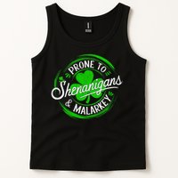 Prone To Shenanigans And Malarkey St Patrick's Day Shamrock Tank Top