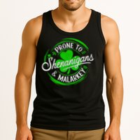 Prone To Shenanigans And Malarkey St Patrick's Day Shamrock Tank Top
