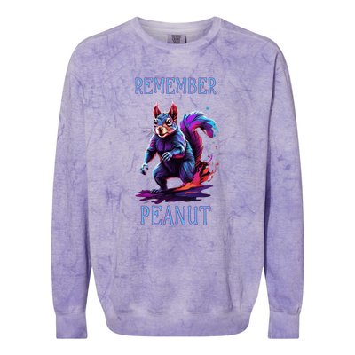 Peanut The Squirrel Conservative Maga Colorblast Crewneck Sweatshirt