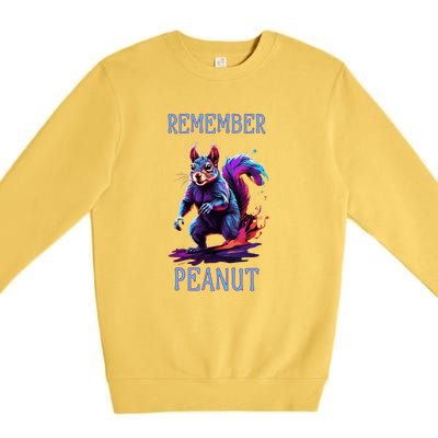 Peanut The Squirrel Conservative Maga Premium Crewneck Sweatshirt