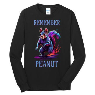 Peanut The Squirrel Conservative Maga Tall Long Sleeve T-Shirt