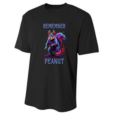 Peanut The Squirrel Conservative Maga Performance Sprint T-Shirt