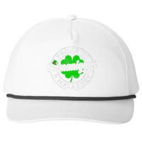 Prone To Shenanigans & Malarkey Fun Clovers St Patrick's Day Snapback Five-Panel Rope Hat