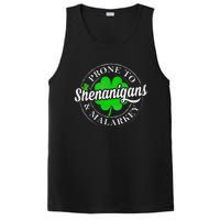 Prone To Shenanigans & Malarkey Fun Clovers St Patrick's Day PosiCharge Competitor Tank