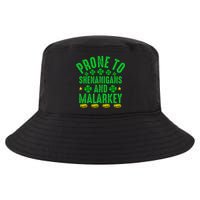 Prone To Shenanigans And Malarkey St Patricks Day Cool Comfort Performance Bucket Hat