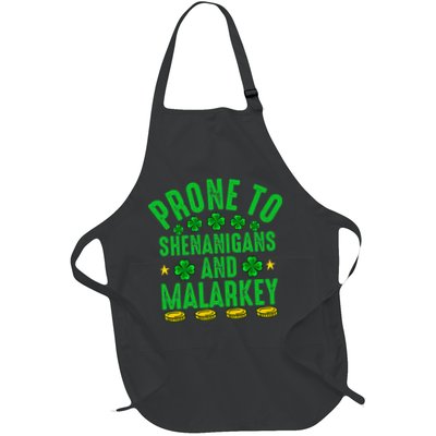 Prone To Shenanigans And Malarkey St Patricks Day Apron