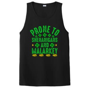 Prone To Shenanigans And Malarkey St Patricks Day PosiCharge Competitor Tank