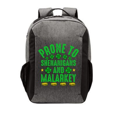Prone To Shenanigans And Malarkey St Patricks Day Vector Backpack