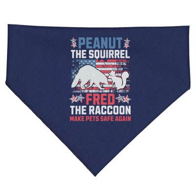 Peanut The Squirrel & Fred The Raccoon Make Pets Safe Again USA-Made Doggie Bandana