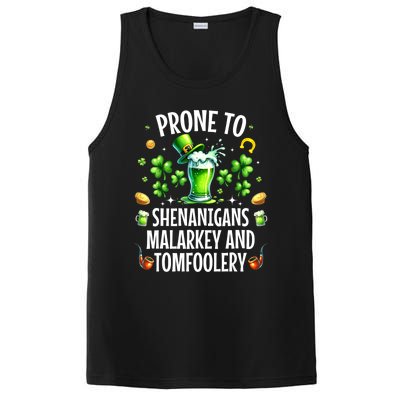 Prone To Shenanigans Malarkey & Tomfoolery St Patricks PosiCharge Competitor Tank