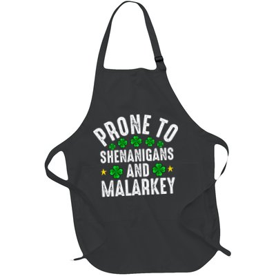 Prone To Shenanigans And Malarkey St Patricks Day Apron