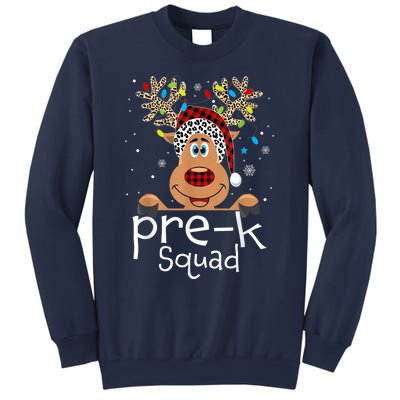 Pre-K Teacher Squad Reindeer Funny Teacher Christmas Xmas Sweatshirt