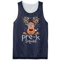 Pre-K Teacher Squad Reindeer Funny Teacher Christmas Xmas Mesh Reversible Basketball Jersey Tank