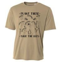 Plant These Save Bees Retro Vintage Climate Change Earth Day Cooling Performance Crew T-Shirt