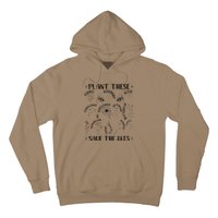 Plant These Save Bees Retro Vintage Climate Change Earth Day Hoodie