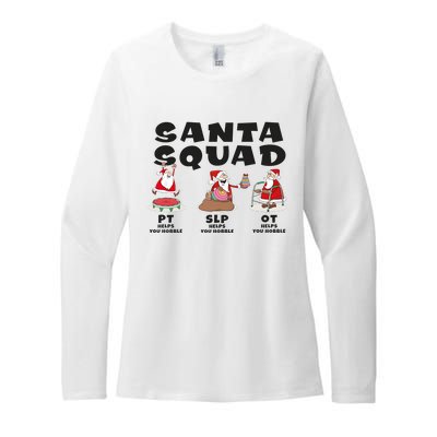 Physical Therapy Santa Squad Christmas Ot Pt Womens CVC Long Sleeve Shirt