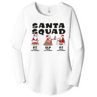 Physical Therapy Santa Squad Christmas Ot Pt Women's Perfect Tri Tunic Long Sleeve Shirt