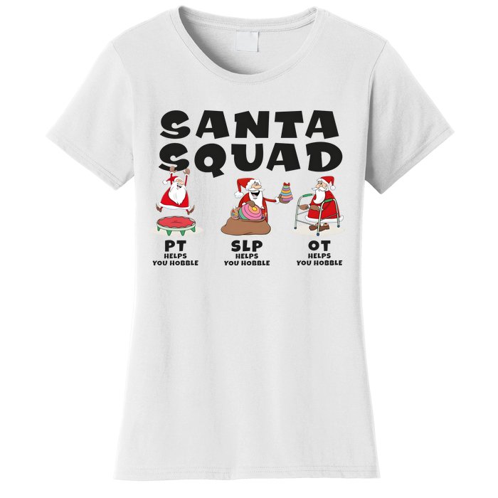 Physical Therapy Santa Squad Christmas Ot Pt Women's T-Shirt